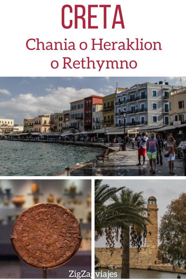 Chania o Heraklion o Rethymno creta mejor ciudad Pin