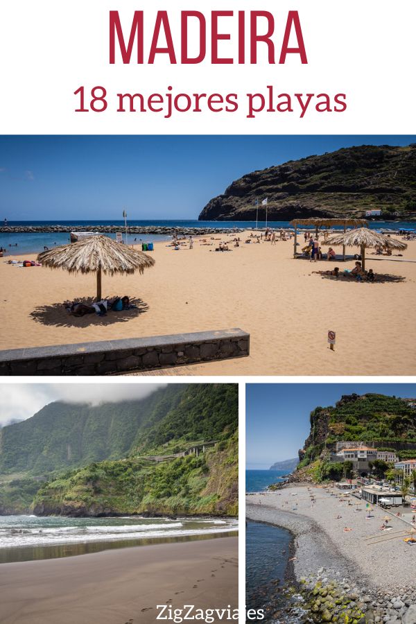 las mejores playas en Madeira Pin