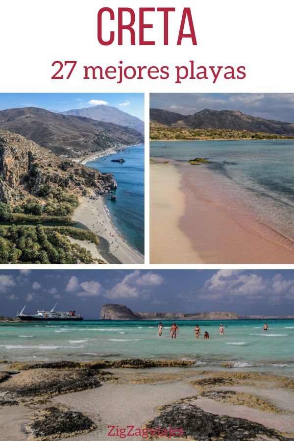 mejores playas Creta Pin