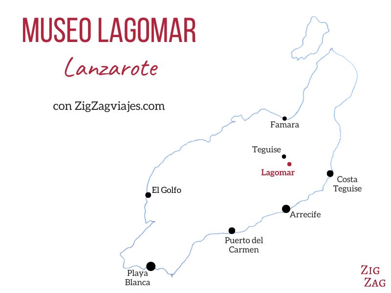Museo LagOmar, Lanzarote - Mapa