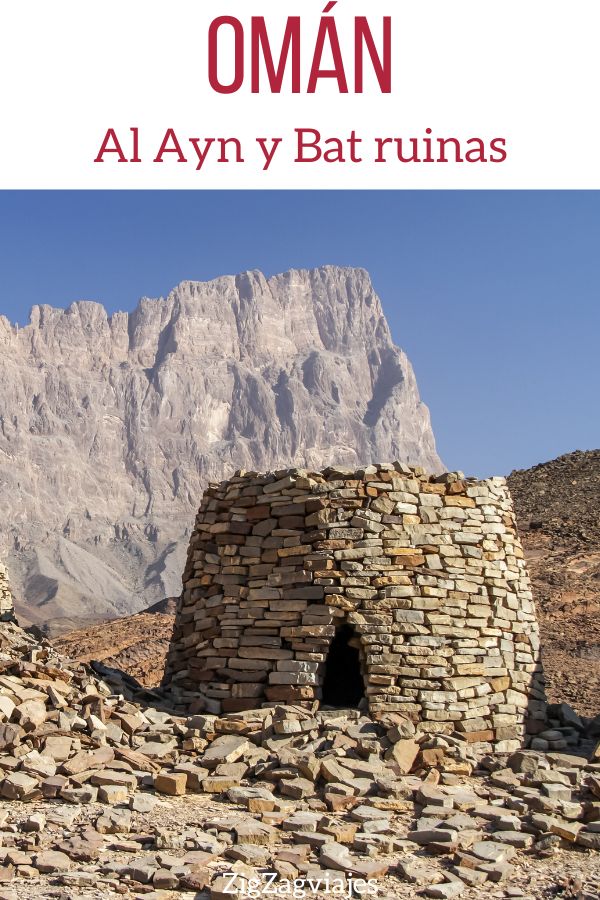 Al Ayn y Bat ruinas Oman Pin