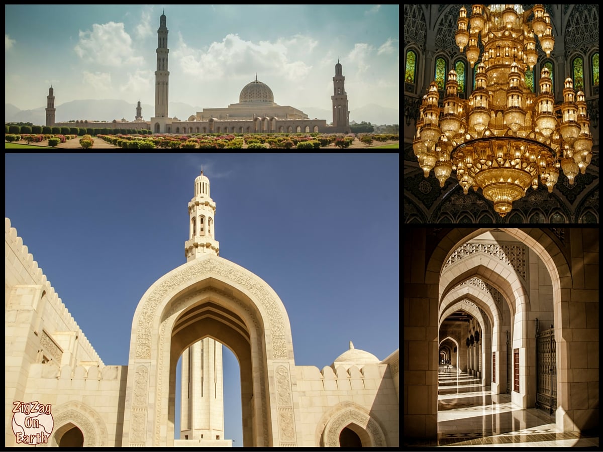 Mejores lugares para visitar en Omán - Gran Mezquita del Sultan Qabus en Muscat