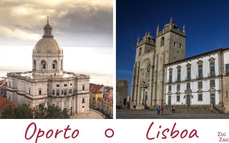Lisboa vs Oporto: comparación