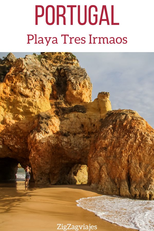 Playa Tres Irmaos Praia Algarve Portugal Pin