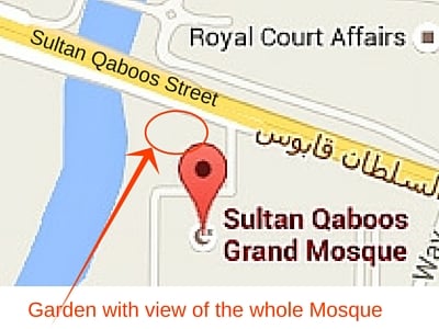 Mapa de la Gran Mezquita del Sultán Qabus