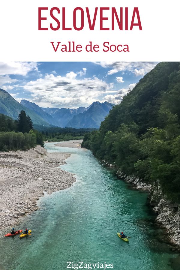 Valle de Soca Eslovenia rio Soca Pin