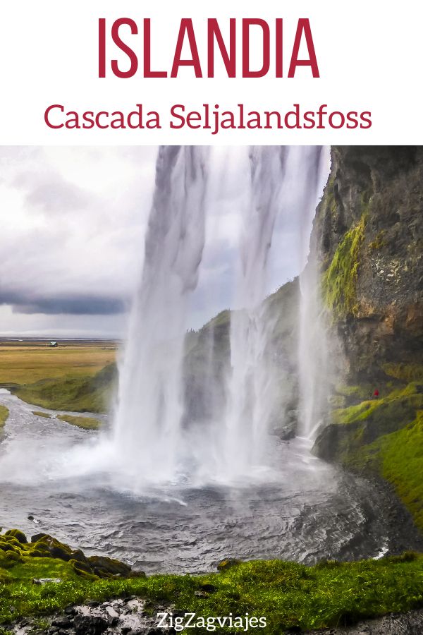 cascada Seljalandsfoss Islandia Pin