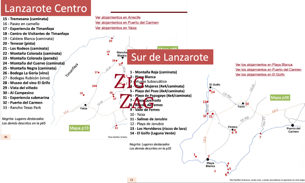 Mapa eBook Lanzarote