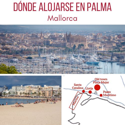 Donde alojarse Palma Mallorca zonas hoteles