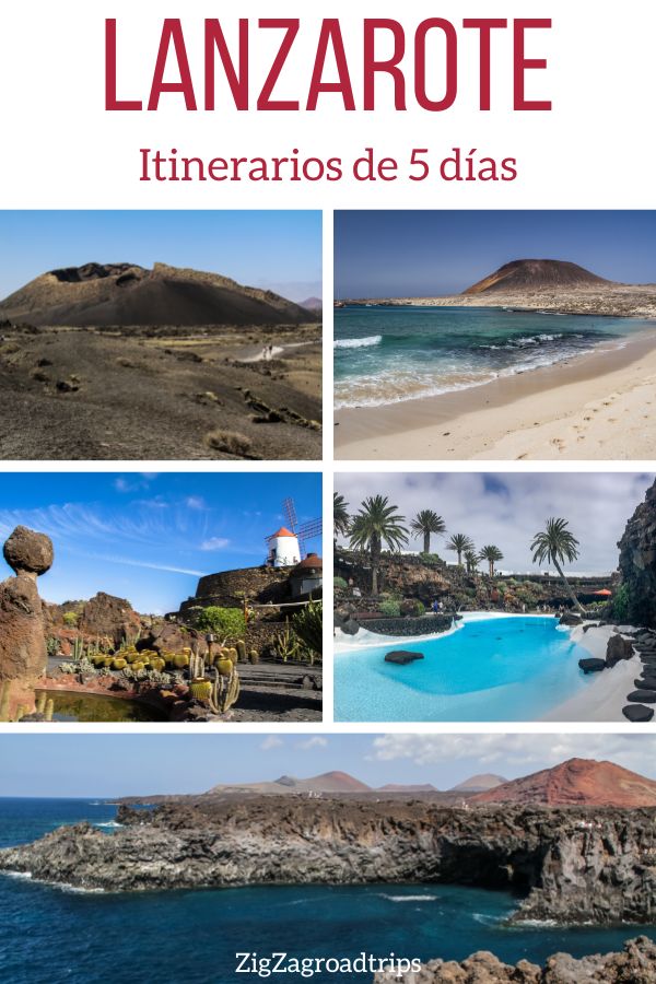 visitar Lanzarote 5 dias itinerario Pin